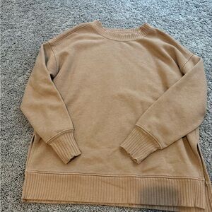 SO Warm Tan Fleece-Lined Sweater